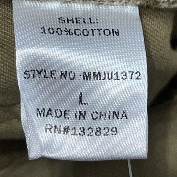 BOBBLES AND LACE WOMEN TAN DENIM JUMPSUIT SLEEVELESS WOMEN‎ LARGE SNAP POCKETS - Picture 4 of 13